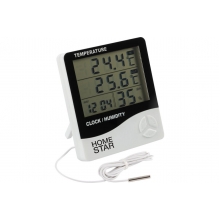 Термометр-гигрометр цифровой с выносным датчиком HOMESTAR HS-0109