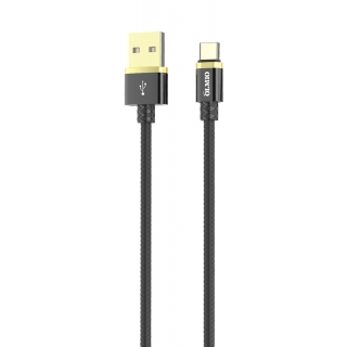 Кабель DELUXE USB 2.0 - Type-C 1м  2.1A  черный  OLMIO 038855