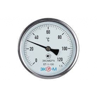 Термометр Экомера БТ-1-100 0-120°С 1/2" шток 60мм