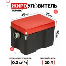 Жироуловитель Термит 0,3*20 (0,3м³/час)