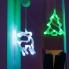 Фигура светодиодная "Ёлочка" на присоске с подвесом (цвет зеленый)