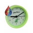 Часы-будильник C3141 QUARTZ круглые 9,5 см зеленые PF
