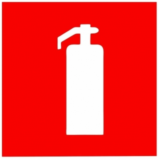 Знак пожарной  безопасности "Огнетушитель" 100*100мм