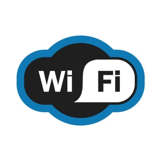 Знак информационный "Зона Wi-Fi" 150x200мм