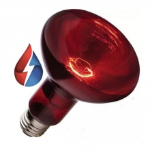 Лампа теплоизлучатель 250W R127 инфракрасная ИКЗК 220-250 Е27