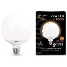 Лампа GAUSS LED G125 22W E27 3000K 1780LM