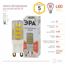 Лампа Эра LED JCD-5W-220V-CER-827-G9