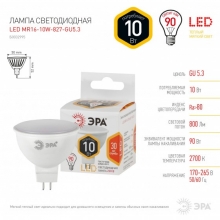 Лампа светодиодная LED MR16-10W-827-GU5,3