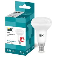Лампа IEK R50 рефлектор 5Вт 230v 4000К Е14