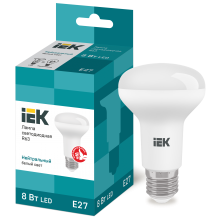 Лампа IEK R63 рефлектор 8Вт 230v 4000К Е27