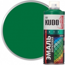 Эмаль акриловая зеленая KUDO 520мл