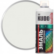 Эмаль акриловая белая KUDO 520мл
