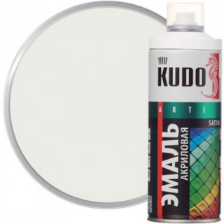 Эмаль акриловая белая KUDO 520мл
