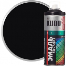 Эмаль акриловая черная KUDO 520мл
