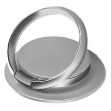 Держатель-кольцо для смартфона серебристый Borasco