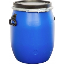 Бочка полиэтиленовая (48 литров) на обруче, синяя