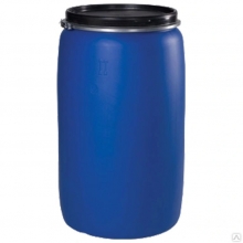 Бочка полиэтиленовая (227 литров) на обруче, синяя