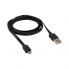 Кабель USB-micro USB 2,4A PVC (black) 1 метр REXANT