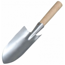 Совок пекировочно-посадочный оцинк.сталь с деревянной ручкой (САД-12.14)