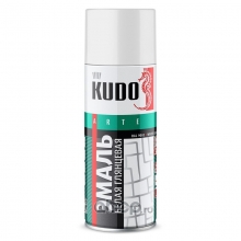 Эмаль белая глянцевая KUDO 520мл
