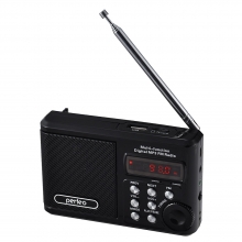 Радиоприёмник цифровой Sound Ranger (USB/TF) 1000mAh, черный Perfeo PF_3184